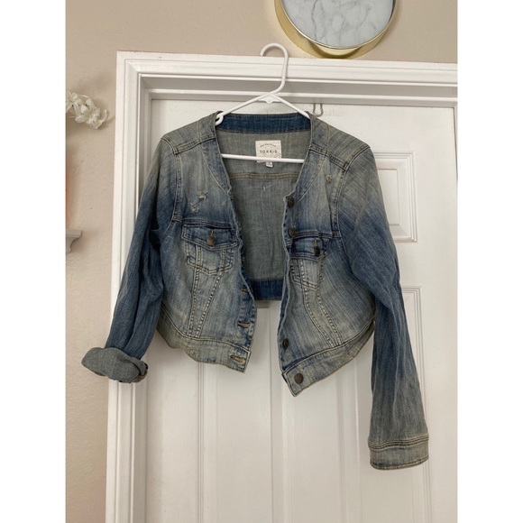 torrid Jackets & Blazers - Torrid Cropped Denim Jean Jacket